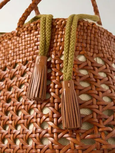 Dragon Diffusion Santa Cano Woven Leather Tote | Thumbnail 4