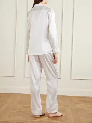 Olivia von Halle Coco Silk-satin Pajama Set | Thumbnail 3 Olivia von Halle Coco Silk-satin Pajama Set | Thumbnail 3