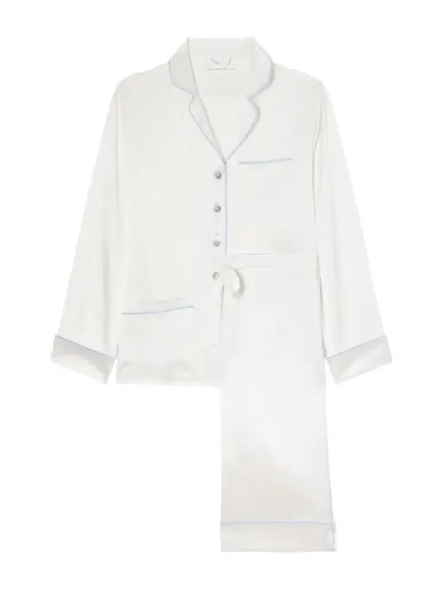 Olivia von Halle Coco Silk-satin Pajama Set