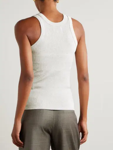Loulou de Saison Limba Ribbed Cotton-jersey Tank | Thumbnail 4