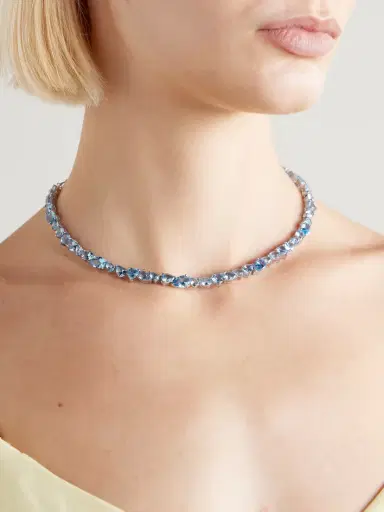 Completedworks Recycled Silver, Cubic Zirconia And Synthetic Spinel Necklace | Thumbnail 2