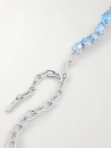 Completedworks Recycled Silver, Cubic Zirconia And Synthetic Spinel Necklace | Thumbnail 3