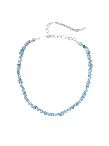 Completedworks Recycled Silver, Cubic Zirconia And Synthetic Spinel Necklace | Thumbnail 1