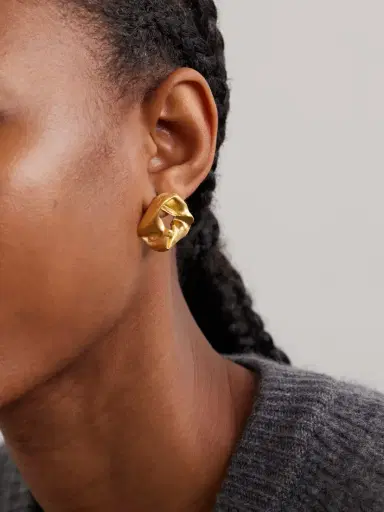 Completedworks Notsobig Scrunch Gold Vermeil Earrings | Thumbnail 2