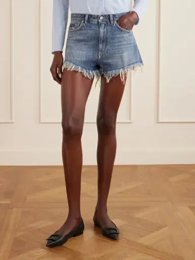Dolce & Gabbana Frayed Denim Shorts | Thumbnail 3 Dolce & Gabbana Frayed Denim Shorts | Thumbnail 3