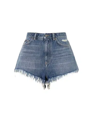 Dolce & Gabbana Frayed Denim Shorts | Thumbnail 1 Dolce & Gabbana Frayed Denim Shorts | Thumbnail 1