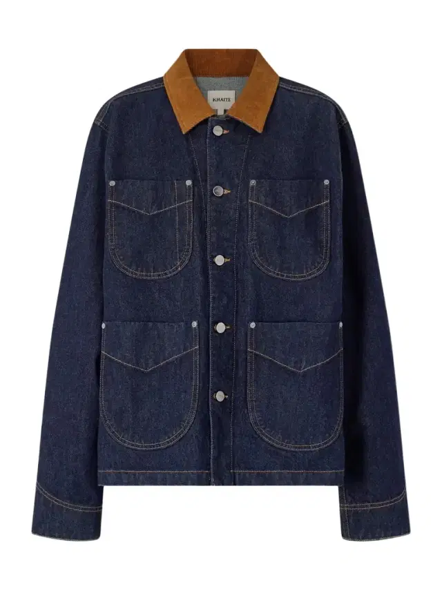Wyatt Corduroy-trimmed Denim Jacket
