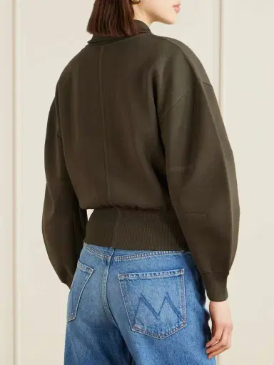 Joseph Sable Milano-knit Bomber Jacket | Thumbnail 4 Joseph Sable Milano-knit Bomber Jacket | Thumbnail 4