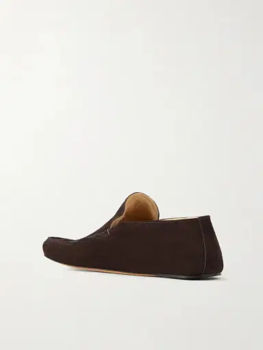 The Row Leo Shearling-lined Suede Loafers | Thumbnail 3 The Row Leo Shearling-lined Suede Loafers | Thumbnail 3
