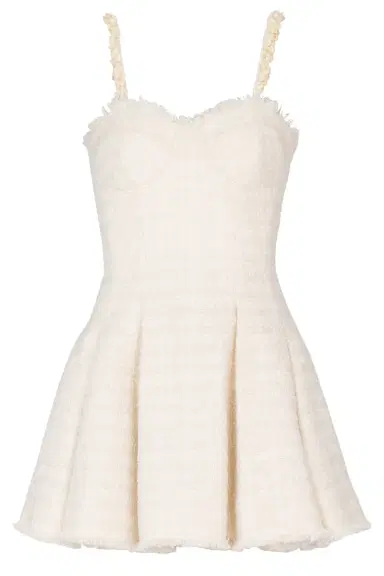 Balmain Embroidered Strap Flare Dress | Thumbnail 1