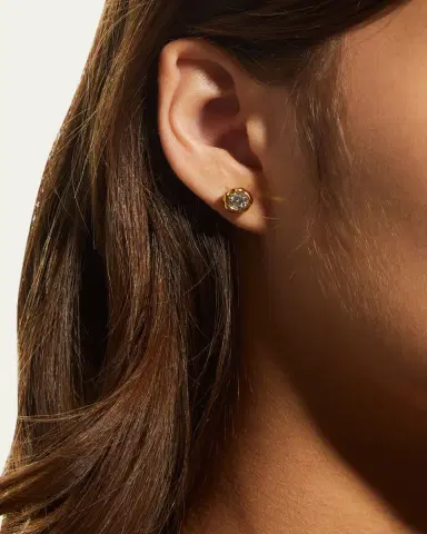 ALEXIS BITTAR Asterales Molten Bezel Stud Earrings | Thumbnail 5