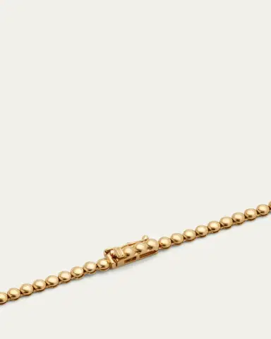 Jennifer Meyer Yellow Gold Graduated Emerald Tennis Necklace | Thumbnail 4