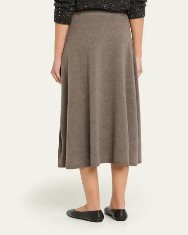 THE ROW Masini Cashmere A-Line Midi Skirt | Thumbnail 3 THE ROW Masini Cashmere A-Line Midi Skirt | Thumbnail 3