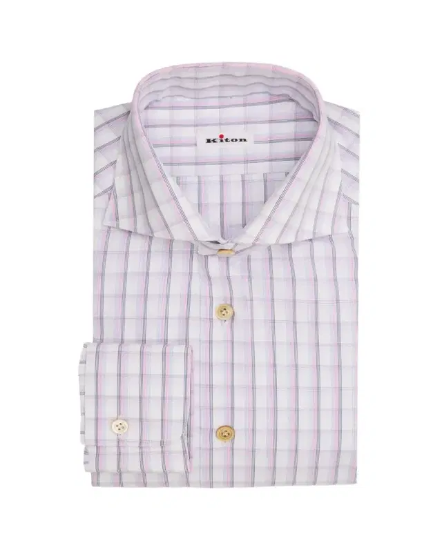 Men's Check Cotton Dress Shirt