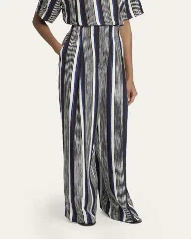 Proenza Schouler Amira Stripe Silk Pants | Thumbnail 4 Proenza Schouler Amira Stripe Silk Pants | Thumbnail 4