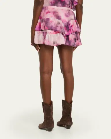 Etoile Isabel Marant Jocadia Tie-Dye Cotton Ruffle Mini Skirt | Thumbnail 3 Etoile Isabel Marant Jocadia Tie-Dye Cotton Ruffle Mini Skirt | Thumbnail 3