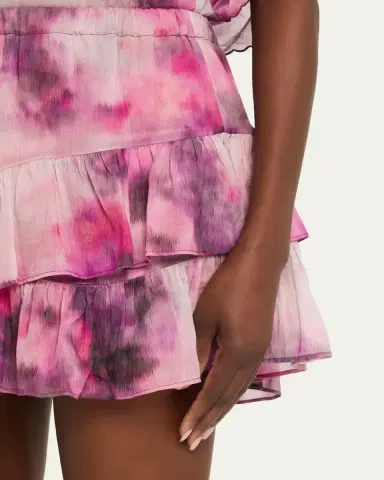 Etoile Isabel Marant Jocadia Tie-Dye Cotton Ruffle Mini Skirt | Thumbnail 5 Etoile Isabel Marant Jocadia Tie-Dye Cotton Ruffle Mini Skirt | Thumbnail 5