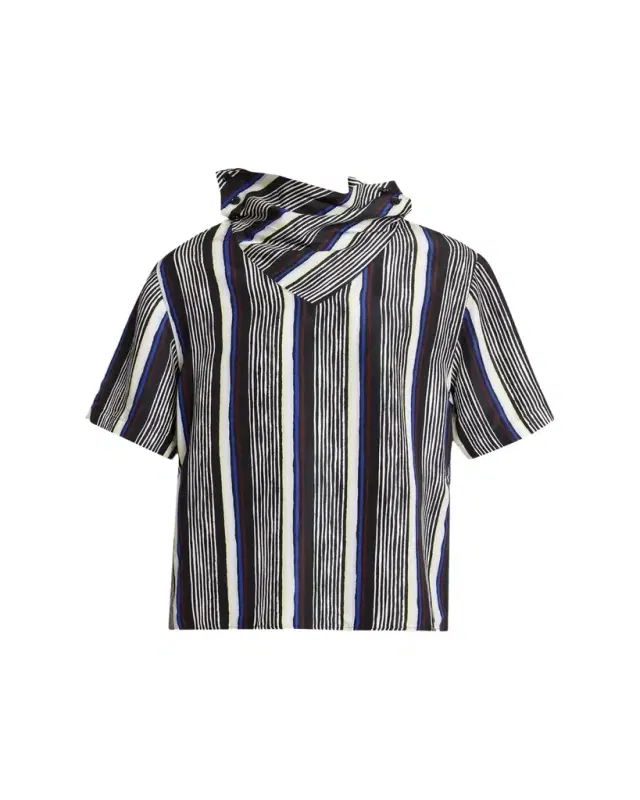 Amira Stripe Silk Top