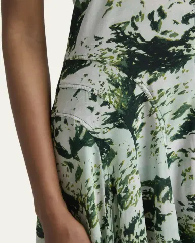 Proenza Schouler Adelide Printed Silk-Blend Dress | Thumbnail 5