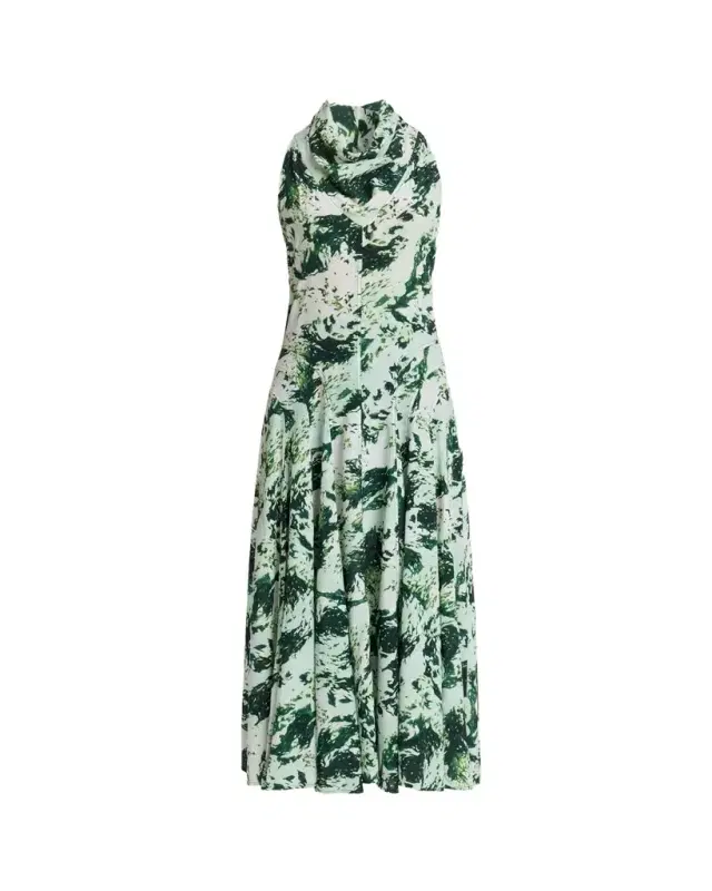 Proenza Schouler Adelide Printed Silk-Blend Dress