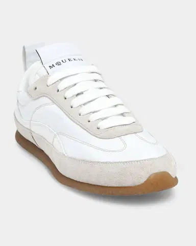 Alexander McQueen Men's EC1 Suede and Nylon Low-Top Trainers | Thumbnail 4 Alexander McQueen Men's EC1 Suede and Nylon Low-Top Trainers | Thumbnail 4