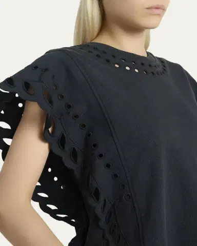 Etoile Isabel Marant Odyle Eyelet Embroidered Ruffle Blouse | Thumbnail 5 Etoile Isabel Marant Odyle Eyelet Embroidered Ruffle Blouse | Thumbnail 5