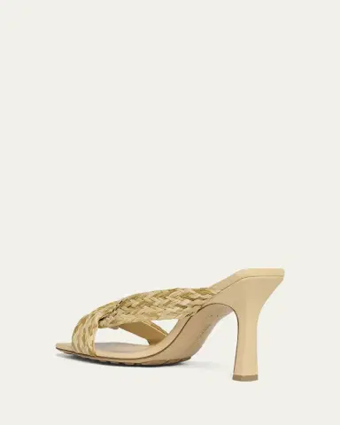 Bottega Veneta Riva Braided Raffia Mule Sandals | Thumbnail 4 Bottega Veneta Riva Braided Raffia Mule Sandals | Thumbnail 4