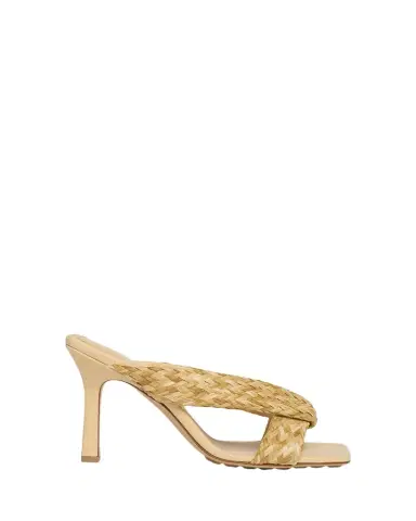 Bottega Veneta Riva Braided Raffia Mule Sandals | Thumbnail 1 Bottega Veneta Riva Braided Raffia Mule Sandals | Thumbnail 1