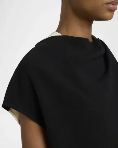 Proenza Schouler Elsa Draped Matte Crepe Top | Thumbnail 9