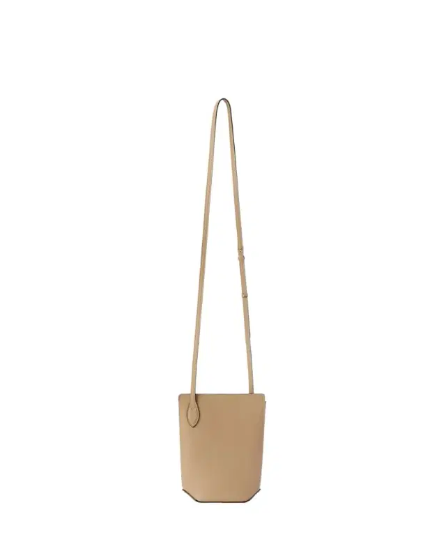 Valextra Vivi Leather Crossbody Phone Bag