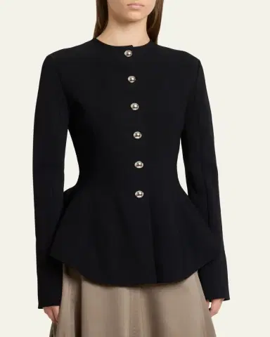 Proenza Schouler Dasha Peplum Jacket | Thumbnail 4