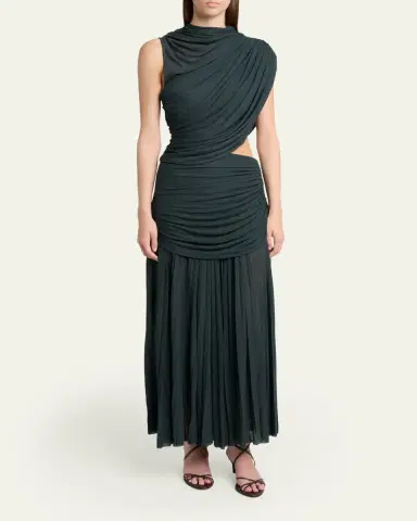 Proenza Schouler Irma Draped Gauzy Jersey Dress | Thumbnail 2