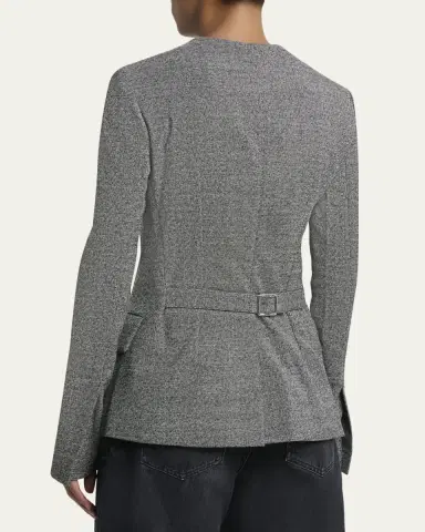Proenza Schouler Annemarie Slim Melange Wool Jacket | Thumbnail 3