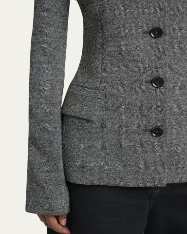 Proenza Schouler Annemarie Slim Melange Wool Jacket | Thumbnail 5