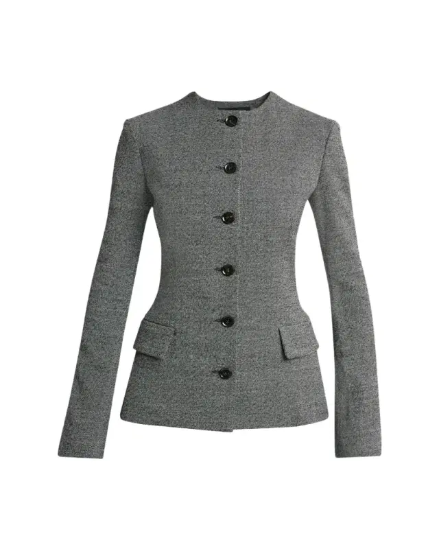 Proenza Schouler Annemarie Slim Melange Wool Jacket
