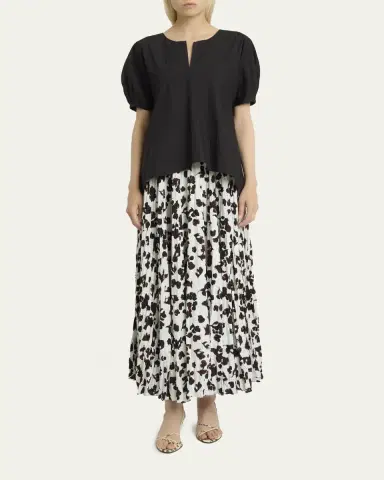 Proenza Schouler Tia Puff-Sleeve Parachute Cotton Blouse | Thumbnail 2 Proenza Schouler Tia Puff-Sleeve Parachute Cotton Blouse | Thumbnail 2