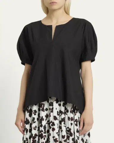 Proenza Schouler Tia Puff-Sleeve Parachute Cotton Blouse | Thumbnail 4 Proenza Schouler Tia Puff-Sleeve Parachute Cotton Blouse | Thumbnail 4
