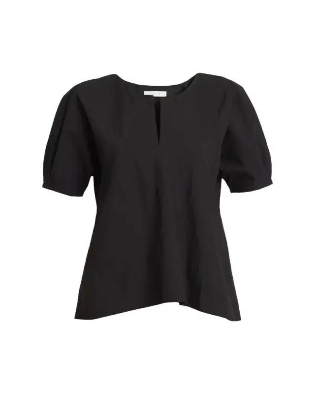 Proenza Schouler Tia Puff-Sleeve Parachute Cotton Blouse