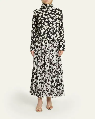 Proenza Schouler White Label Ansel Floral Twill Top | Thumbnail 2 Proenza Schouler White Label Ansel Floral Twill Top | Thumbnail 2