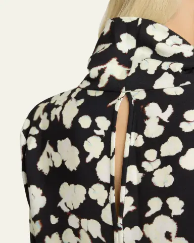 Proenza Schouler White Label Ansel Floral Twill Top | Thumbnail 5 Proenza Schouler White Label Ansel Floral Twill Top | Thumbnail 5