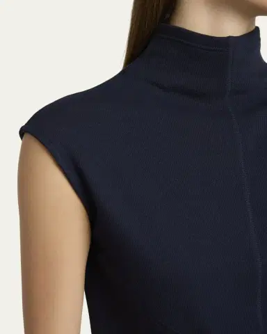 Proenza Schouler White Label Zane Sleeveless Brushed Rib Turtleneck | Thumbnail 5