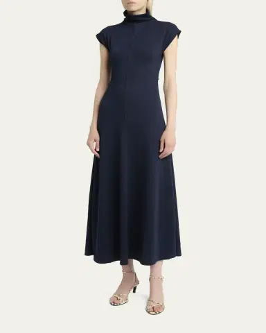 Proenza Schouler White Label Brea Brushed Knit Turtleneck Midi Dress | Thumbnail 4