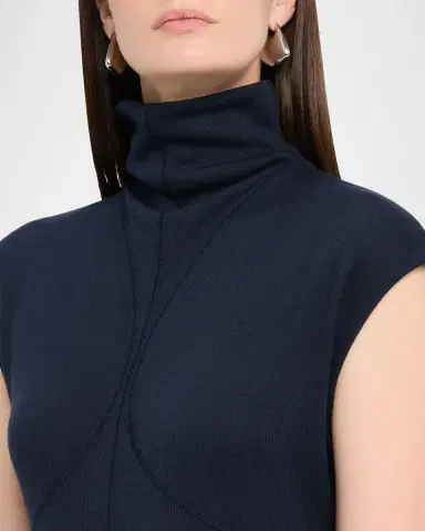 Proenza Schouler White Label Brea Brushed Knit Turtleneck Midi Dress | Thumbnail 9