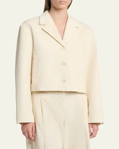 Proenza Schouler White Label Nima Cropped Corduroy Jacket | Thumbnail 4 Proenza Schouler White Label Nima Cropped Corduroy Jacket | Thumbnail 4