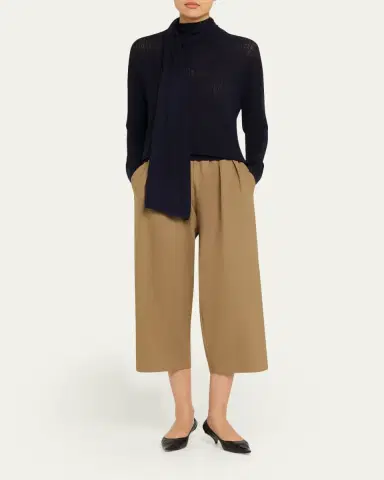 MARIA MCMANUS Drop Needle Knit Scarf Sweater | Thumbnail 2 MARIA MCMANUS Drop Needle Knit Scarf Sweater | Thumbnail 2