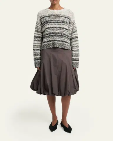 Proenza Schouler White Label Ivara Textured Linen Knit Crewneck Sweater | Thumbnail 2