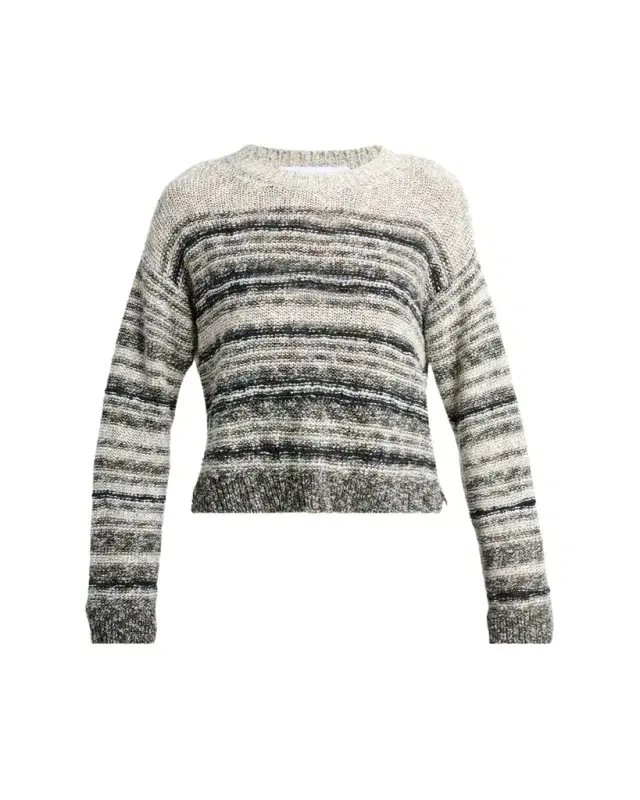 Proenza Schouler White Label Ivara Textured Linen Knit Crewneck Sweater