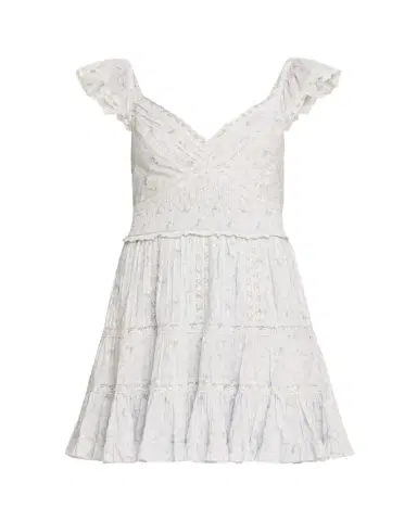 LoveShackFancy Presline Floral Mini Dress | Thumbnail 1