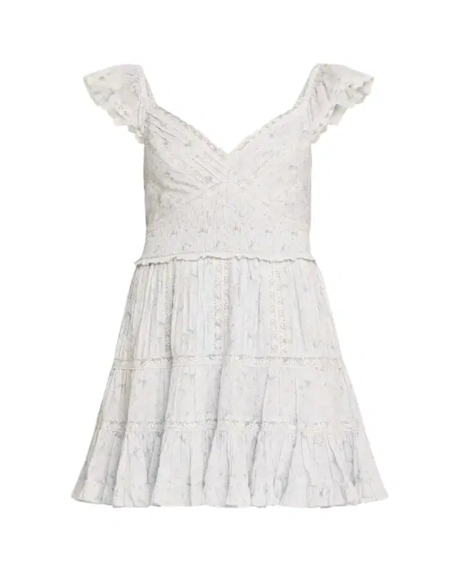 LoveShackFancy Presline Floral Mini Dress