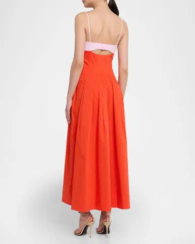 SIMKHAI Maddy Cotton Cut-Out Maxi Dress | Thumbnail 7 SIMKHAI Maddy Cotton Cut-Out Maxi Dress | Thumbnail 7